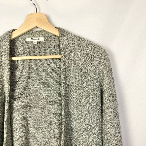 Madewell Gray Side Lace Cardigan Relaxed Fit Sweater S - Picture 7 of 7